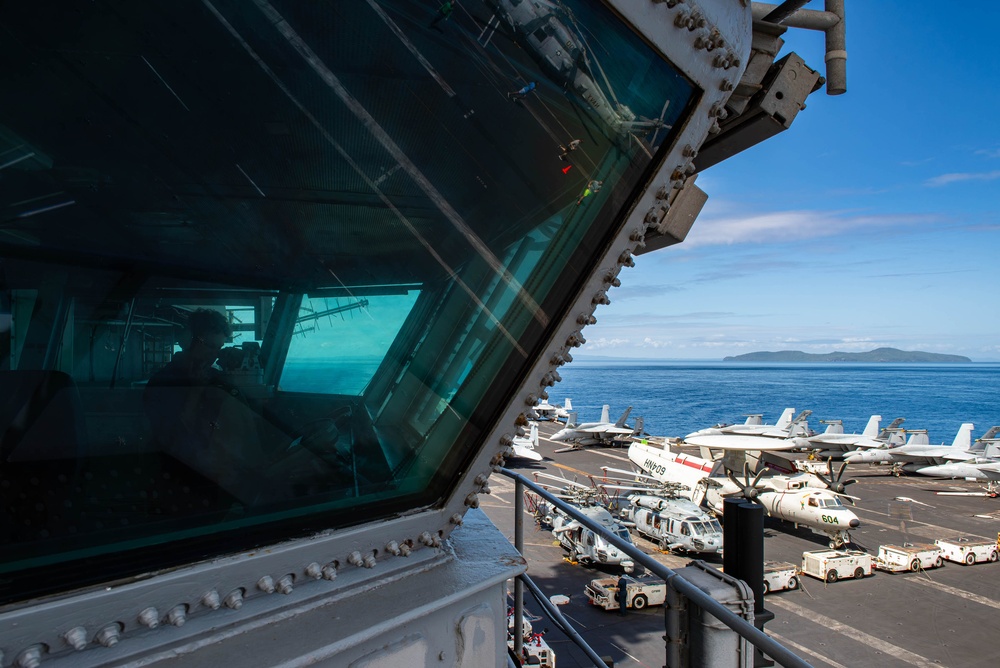 Theodore Roosevelt Transits San Bernardino Strait