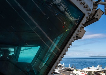 Theodore Roosevelt Transits San Bernardino Strait