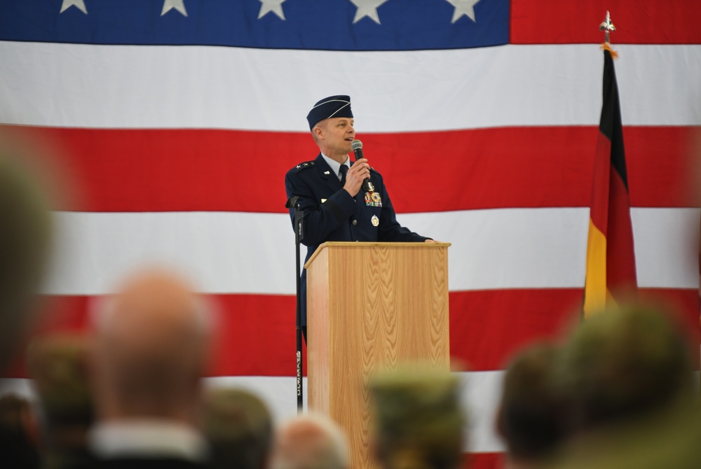 Third Air Force hosts change of command ceremony