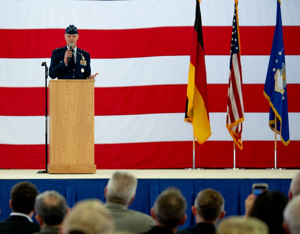 Third Air Force welcomes incoming commander, Maj. Gen. Paul Moga during change of command