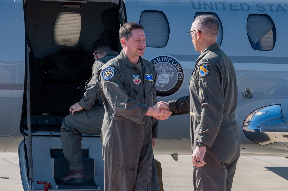 Maj. Gen. Lyons arrives at Seymour Johnson Air Force Base