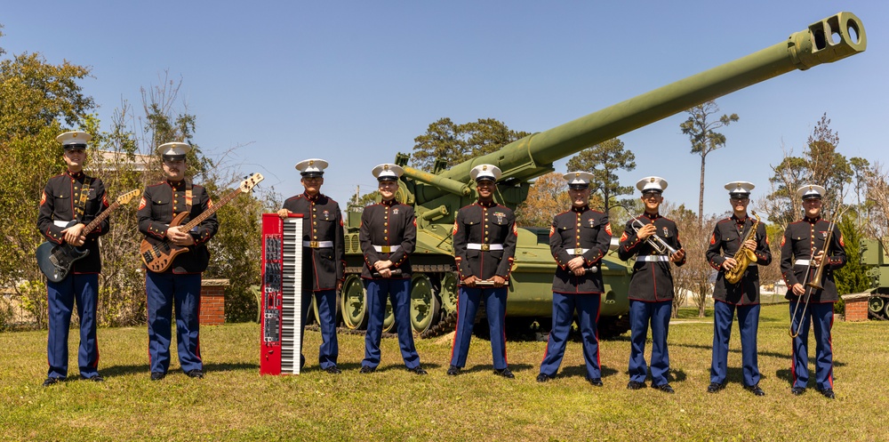 2d Marine Division Band Group photo