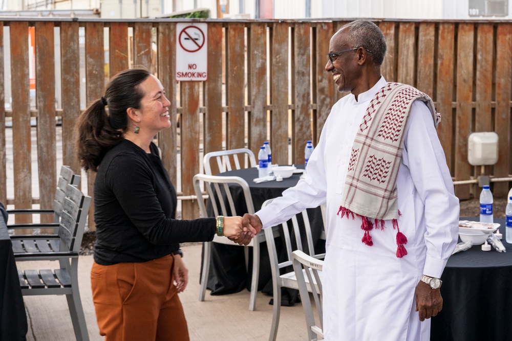 Camp Lemonnier Muslims, Supporters Share Iftar with French and Djiboutian Partners