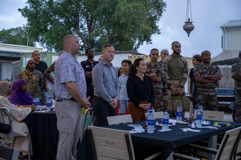 Camp Lemonnier Muslims, Supporters Share Iftar with French and Djiboutian Partners