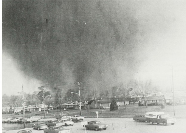 April 3, 1974, the tornado which splintered its way through Xenia, Ohio, brought the Louisville Engineer District one of its most urgent disaster recovery missions in history