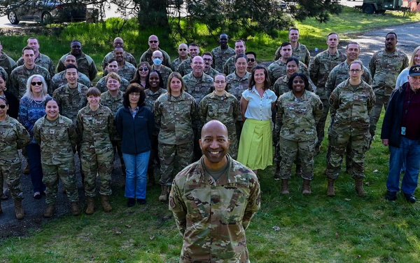 446th Mission Support Group photo, award celebration