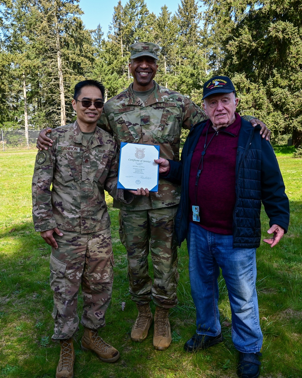 446 Mission Support Group photo, award celebration