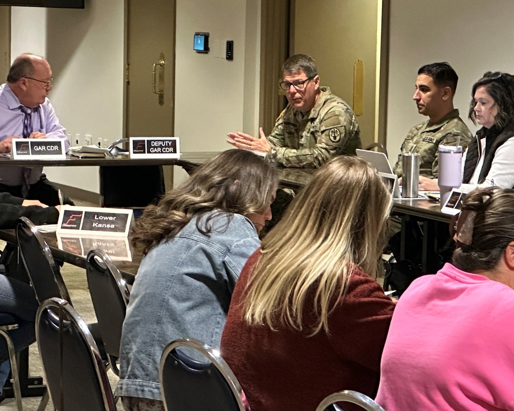 Munson Army Health Center Command Team participates in monthly Mayor's Meeting
