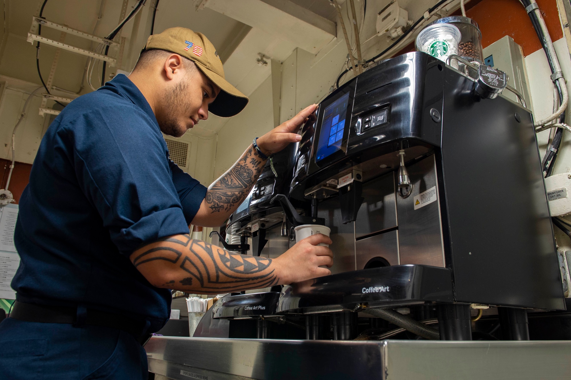 DVIDS - Images - USS Carl Vinson (CVN 70) Sailor Prepares Coffee 