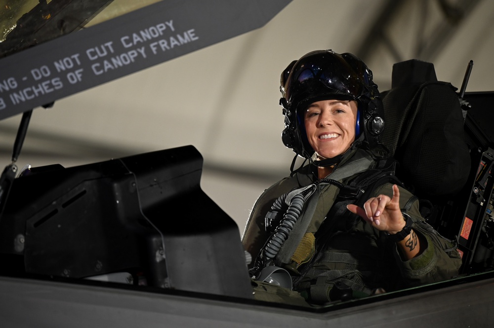 Maj. Laney Schol F-35A Lightning II Pilot