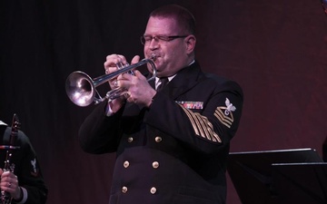 Navy Band Southeast Deckplate Brass Band performs at Tybee Post Theater