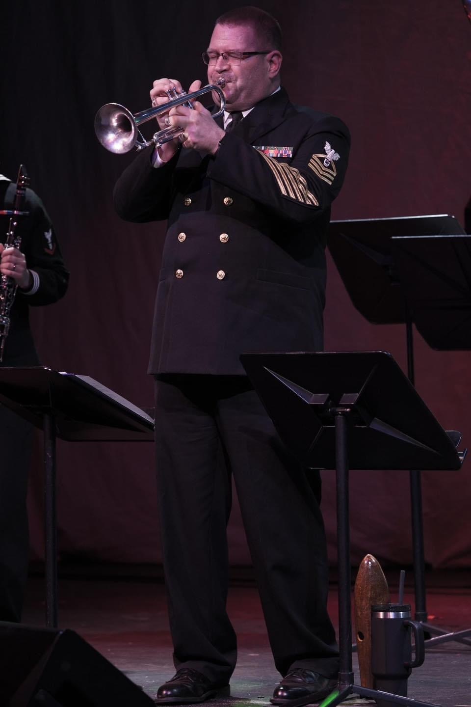 Navy Band Southeast Deckplate Brass Band performs at Tybee Post Theater