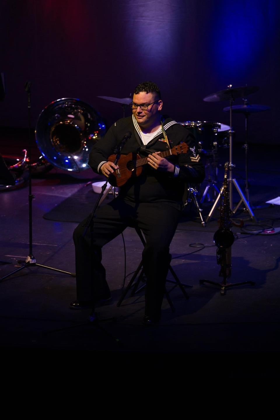 Navy Band Southeast ukulele performance at Tybee Post Theater