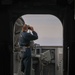 Sailors aboard the USS Howard conduct an air defense exercise in the Philippine Sea