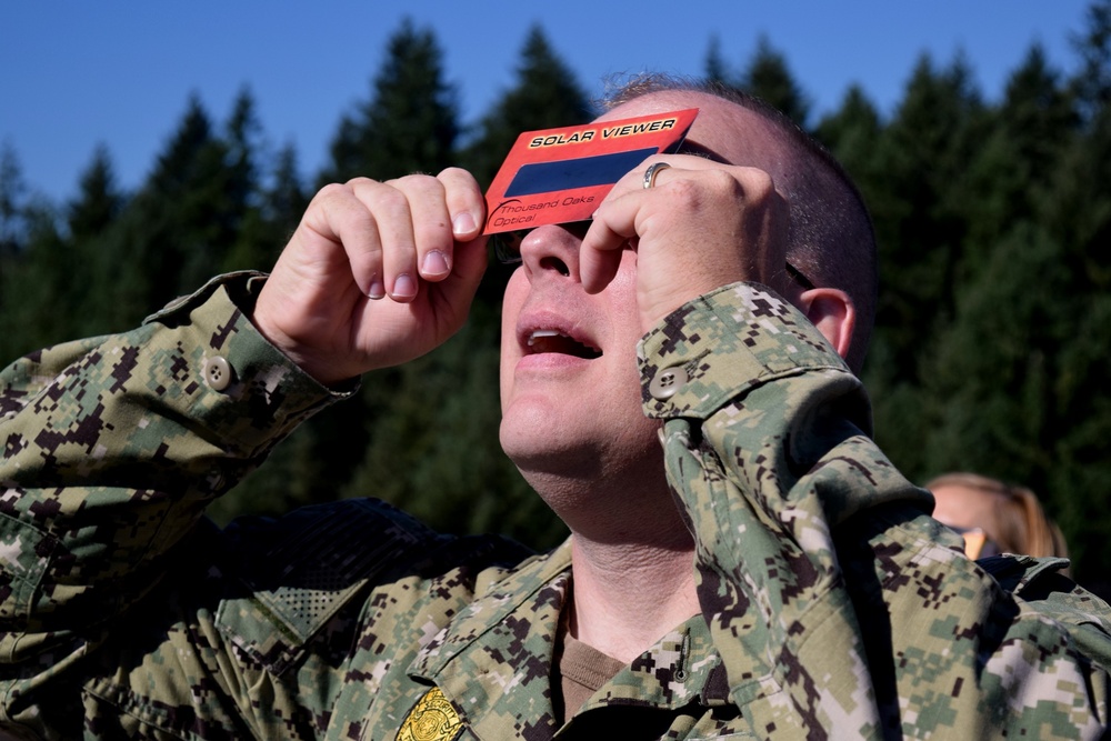 Stressing Solar Eclipse Safety from Naval Hospital Bremerton