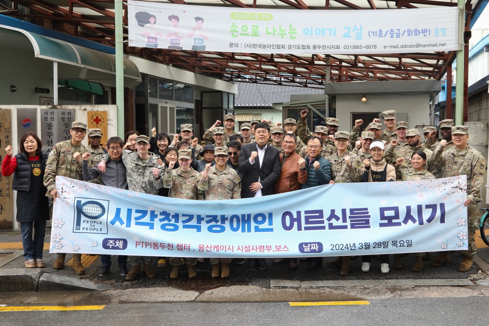 PTP Dongducheon Chapter and Camp Casey BOSS host community soup kitchen event