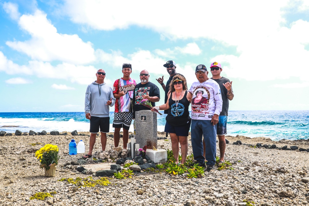 I think of you all the time: Family members’ annual visit to gravesite of U.S. Army Air Corps Pfc. Riego “Tommy” Miguel at MCBH
