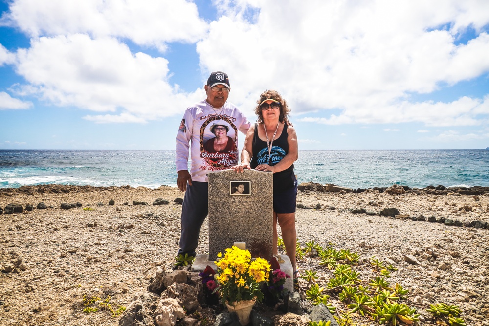 I think of you all the time: Family members’ annual visit to gravesite of U.S. Army Air Corps Pfc. Riego “Tommy” Miguel at MCBH