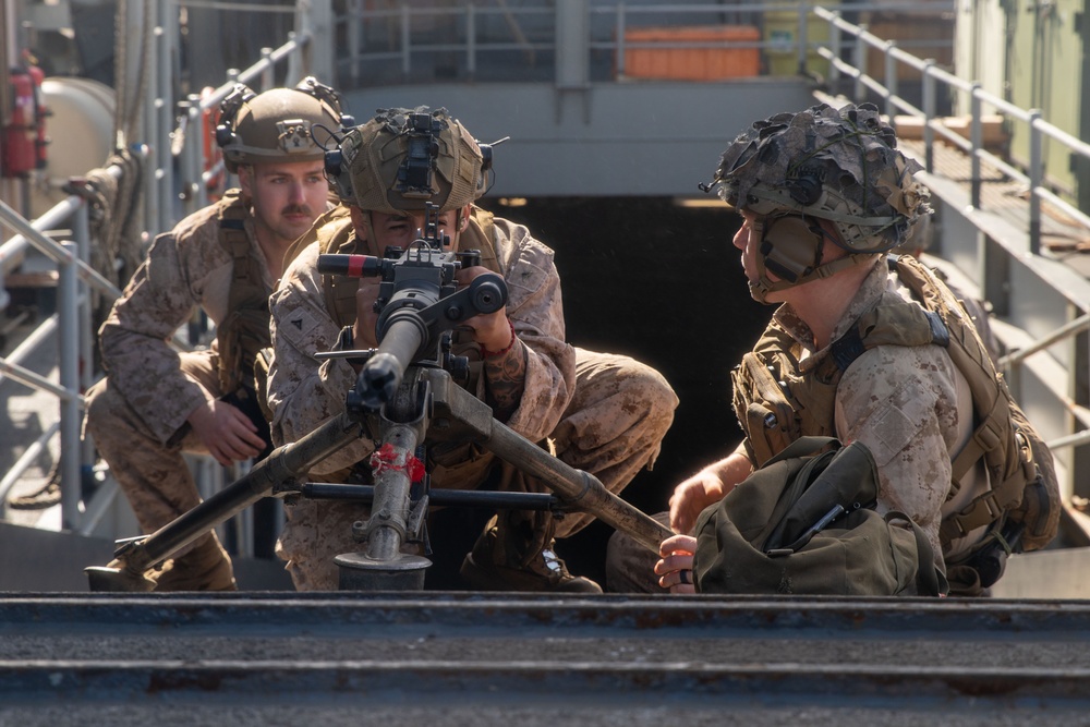 CAAT Conducts Gun Drills Aboard USS Harpers Ferry