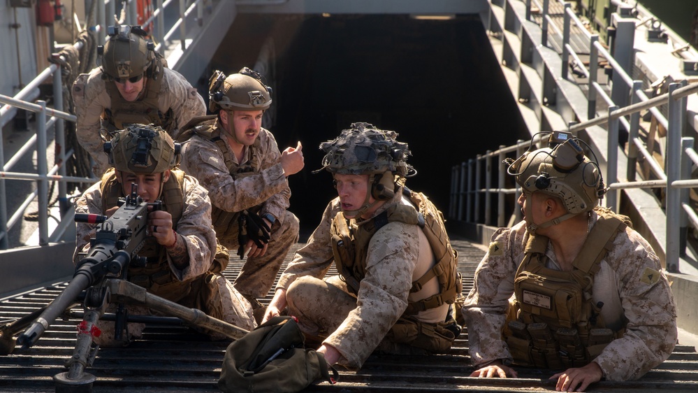 CAAT Conducts Gun Drills Aboard USS Harpers Ferry