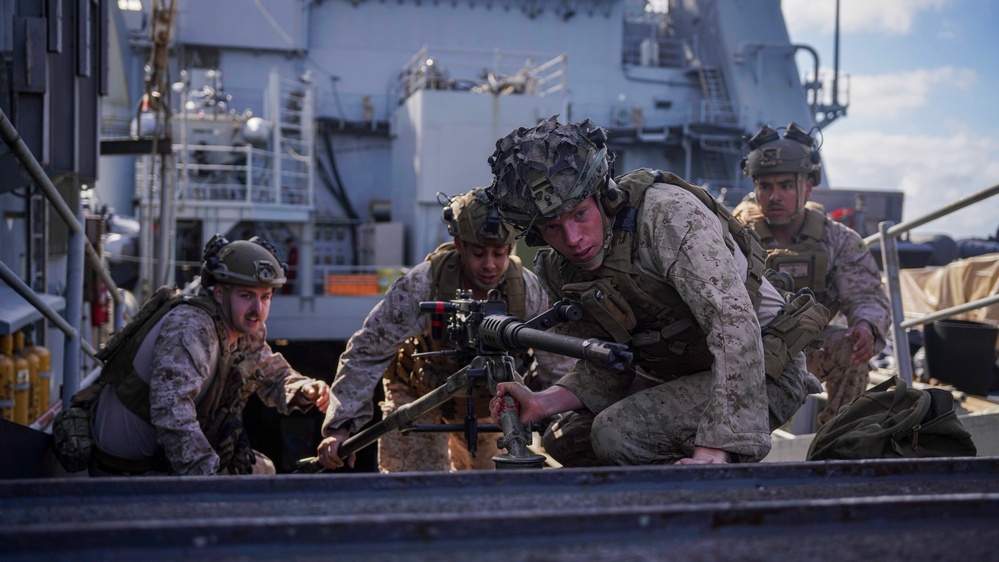Machine Gunner’s Course Aboard USS Harpers Ferry