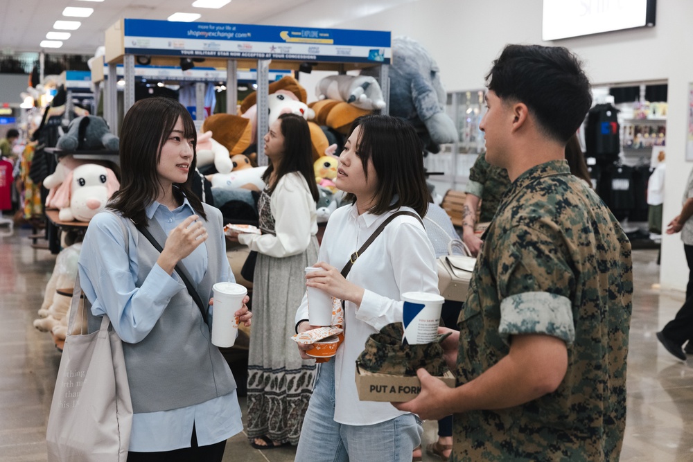 Students attending Meikai University vist Camp Hansen to learn about the US-Japan Alliance