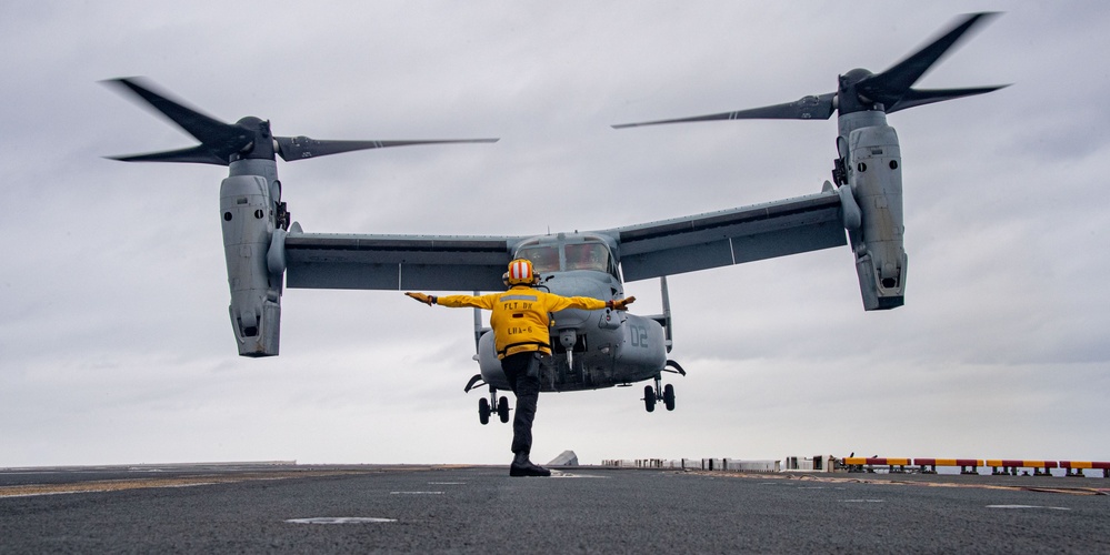 USS America (LHA 6) Conducts Flight Operations