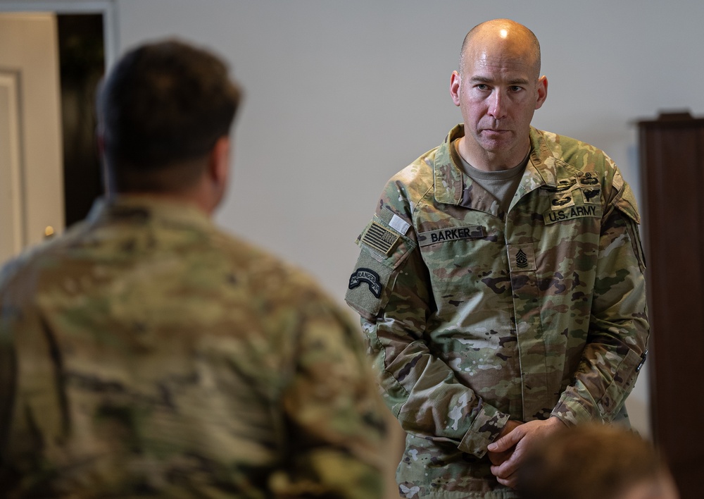 XVIII ABN CORPS - CSM Bryan Barker leads NCOPD at Mihail Kogalniceanu Air Base Romania