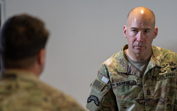 XVIII ABN CORPS - CSM Bryan Barker leads NCOPD at Mihail Kogalniceanu Air Base Romania