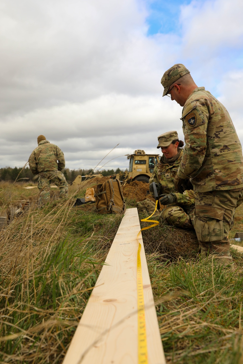 Engineers build and maintain trenches in Bemowo Piskie Training Area