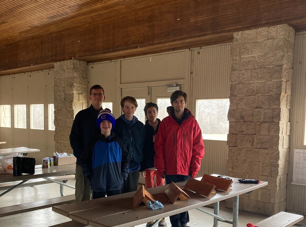 NAVFAC PWD Great Lakes and Troop 46 Eagle Scout Service Project Install Osprey Nesting Platform