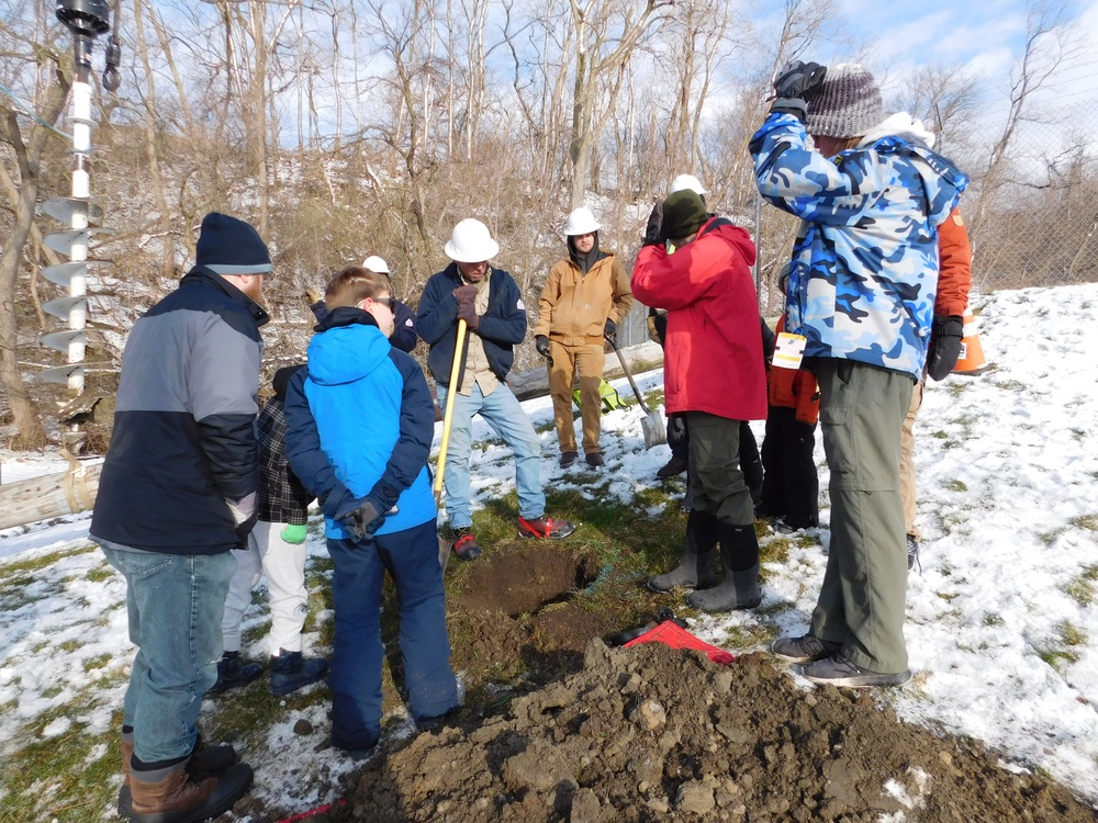 NAVFAC PWD Great Lakes and Troop 46 Eagle Scout Service Project Install Osprey Nesting Platform