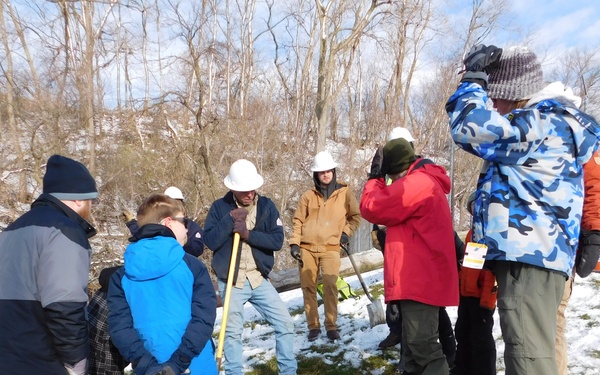 NAVFAC PWD Great Lakes and Troop 46 Eagle Scout Service Project Install Osprey Nesting Platform