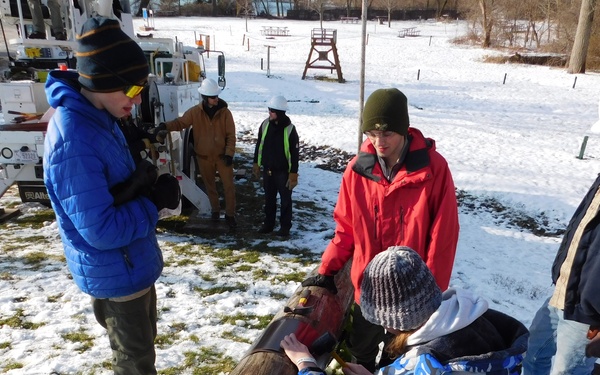 NAVFAC PWD Great Lakes and Troop 46 Eagle Scout Service Project Install Osprey Nesting Platform