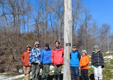 NAVFAC PWD Great Lakes and Troop 46 Eagle Scout Service Project Install Osprey Nesting Platform