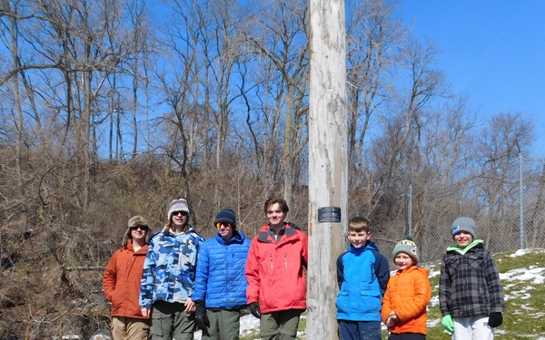 NAVFAC PWD Great Lakes and Troop 46 Eagle Scout Service Project Install Osprey Nesting Platform