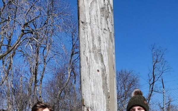 NAVFAC PWD Great Lakes and Troop 46 Eagle Scout Service Project Install Osprey Nesting Platform