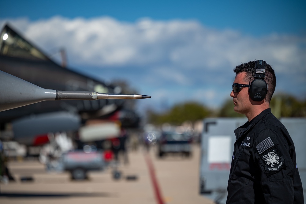 F-16 Viper Demonstration Team attends 2024 Heritage Flight Training Course