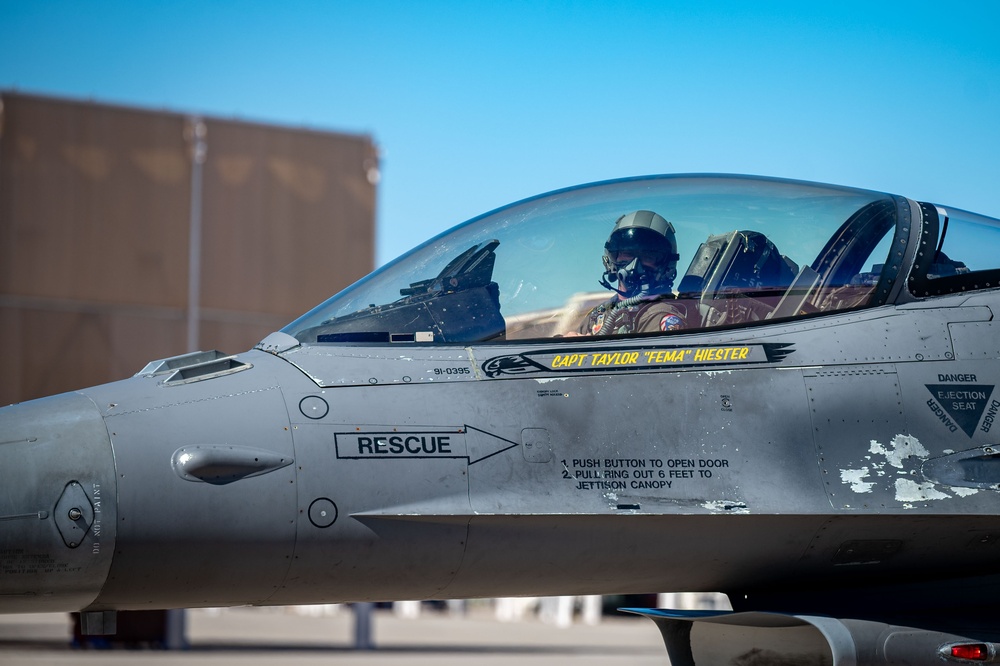 F-16 Viper Demonstration Team attends 2024 Heritage Flight Training Course