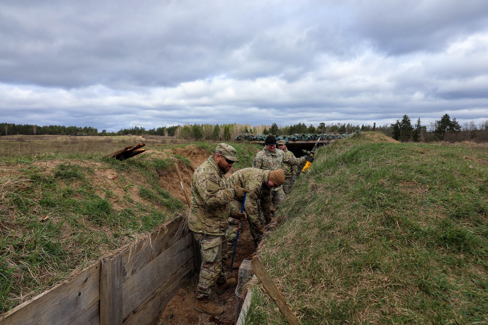 Engineers repair and replace trenches in Bemowo Piskie Training Area