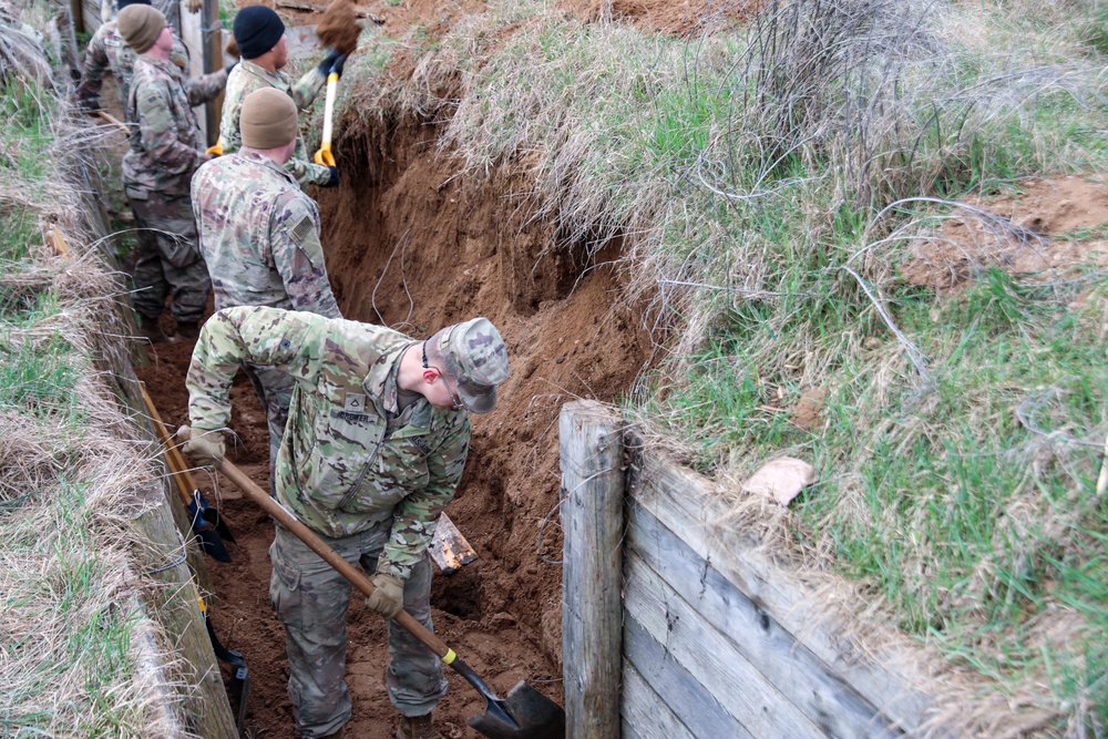 Engineers repair and replace trenches in Bemowo Piskie Training Area