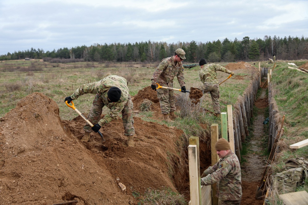 Engineers repair and replace trenches in Bemowo Piskie Training Area