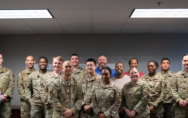 The Individual Protective Equipment Section of the Enterprise Mobility Equipment and Clothing Flight Poses for a Photo