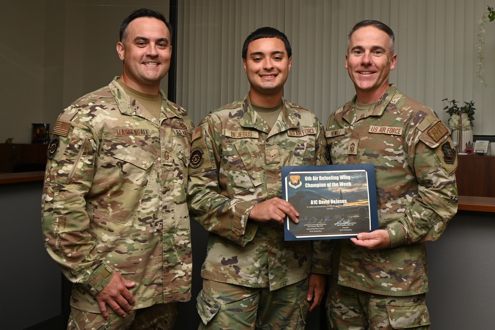 Champ of the Week - A1C David DeJesus