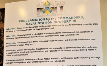 Installation Commanders Sign Sexual Assault Awareness and Prevention Month Proclamation