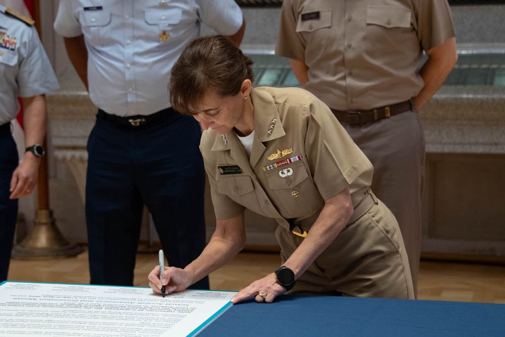 Conference of Service Academy Superintendents Sign SAPR Proclamation