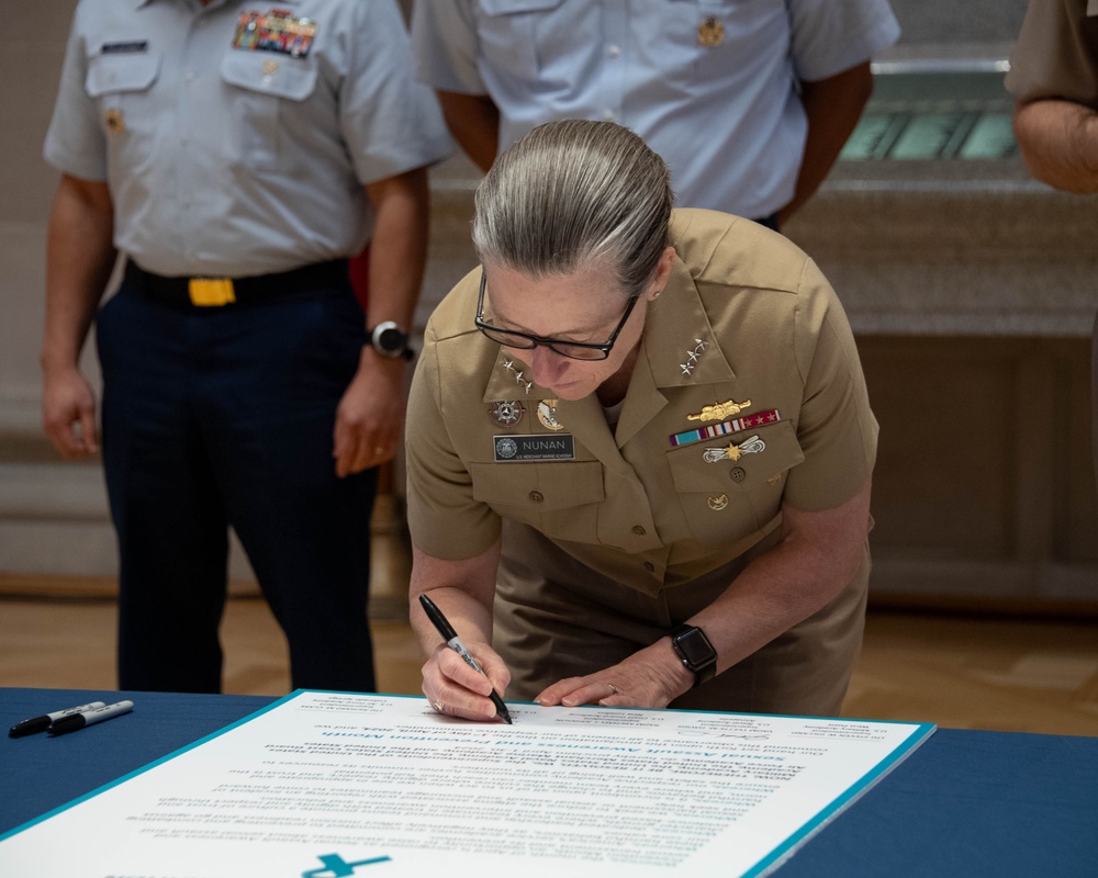 Conference of Service Academy Superintendents Sign SAPR Proclamation