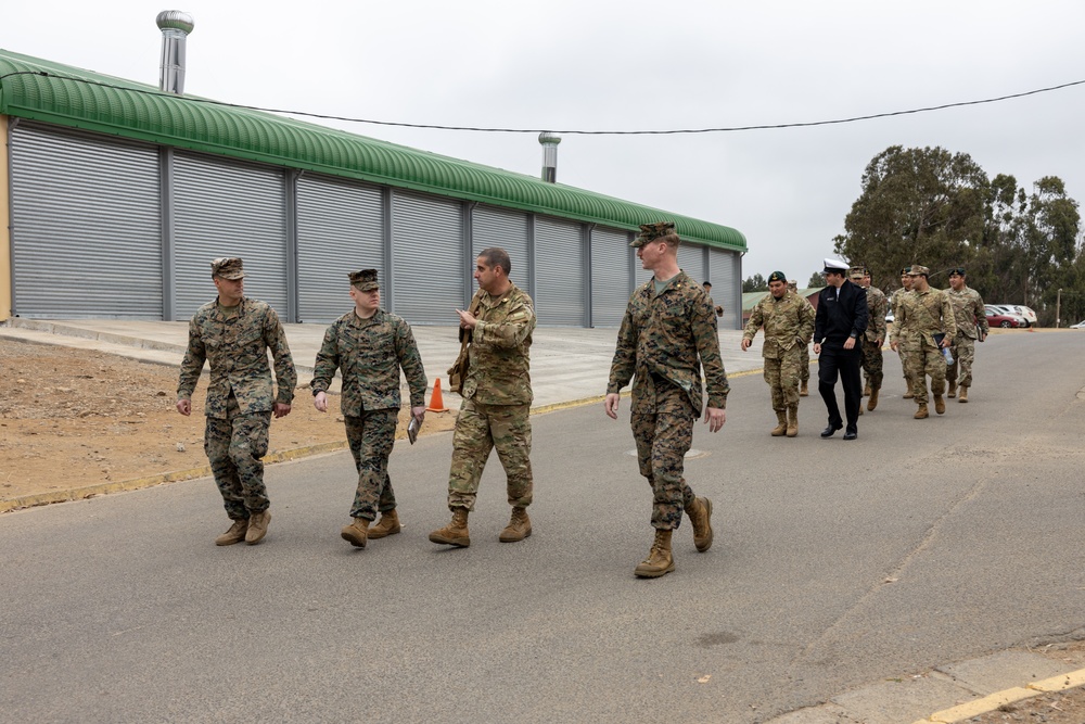 U.S. Marines with 25th Marine Regiment conduct an Amphibious Intelligence SMEE with Chilean Marines