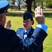 Crow 01 presides over OTS graduation, commissions first wing graduate