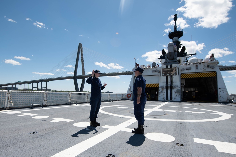 A reenlistment at sea